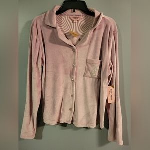 NWT Juicy Couture Pajama Top- Button-Up, JC8329F